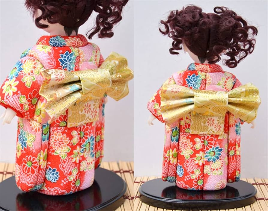 市松人形 赤い着物 花柄 日本人形 伝統工芸 舞踊人形 昭和レトロ 台座付き Amazon | 市松人形 日本人形舞踊 舞妓芸者人形モデル